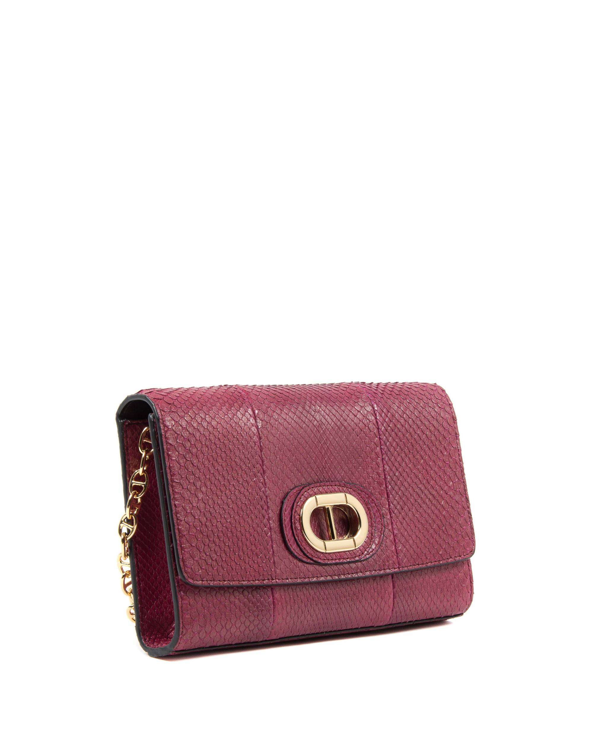 PB03 CLUTCH SMALL PITONE RASPBERRY